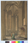 31068 Interieur van de Domkerk te Utrecht: de kooromgang, gezien vanuit het noorden.